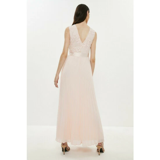 Coast V Neck Embroidered Maxi Dress For Female - Image 3