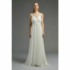 Coast Sequin Wrap Front Overlay Dress For Female