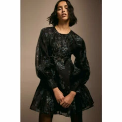 Coast Julie Kuyath Diamante Trim Organza Mini Dress For Female