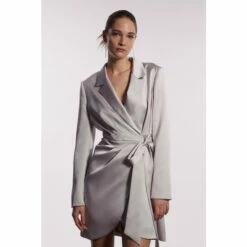 Coast Drape Wrap Front Blazer Dress For Female