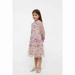 Coast Girls Long Sleeve All Over Embroidered Dress For Female