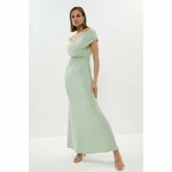 Coast Ruched Bardot Fishtail Maxi Dress For Female