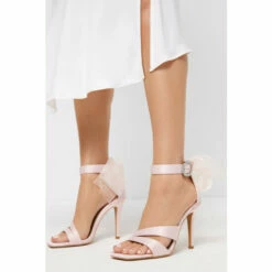 Coast Diamante Strap Organza Bow Heel For Female