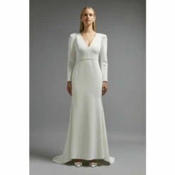 Coast Bow Back Detail Maxi Dress With Train For Female