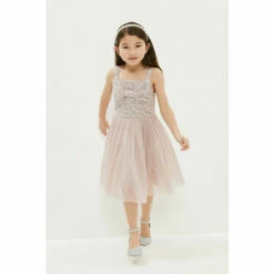 Coast Girls Sequin Bow Front Dress For Female