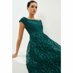 Coast Petite Embroidered Midi Dress For Female