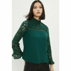 Coast Lace Panel Ruffle Detail Blouse For Female