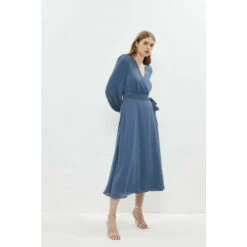 Coast Belted Midi Wrap Dress For Female