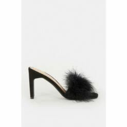 Coast Feather Suede Mule For Female