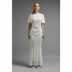 Coast Sequin Flare Sleeve Maxi Dress With Fishtail For Female