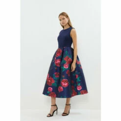 Coast 2 In 1 Twill Skirt Midi Dress For Female