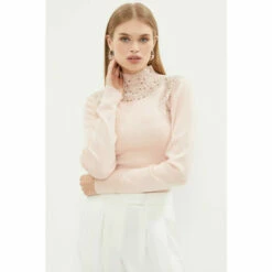 Coast Embellished Trim Jumper For Female