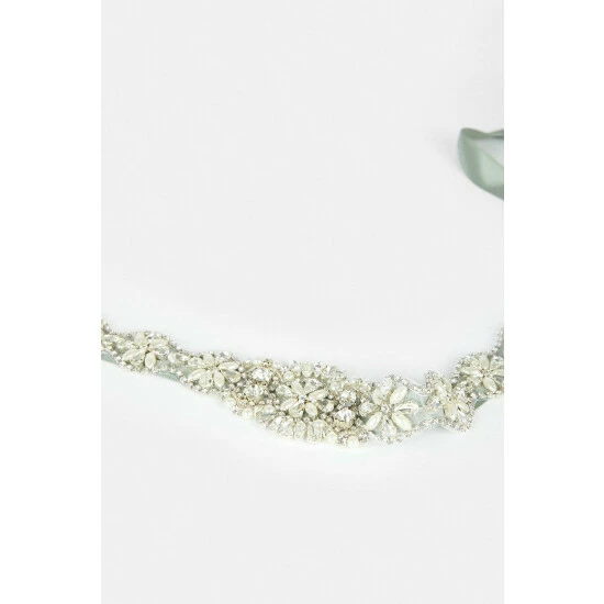 Coast Crystal And Pearl Embellished Tie Back Belt For Female - Image 3