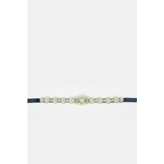Coast Crystal And Pearl Embellished Tie Back Belt For Female - Image 6