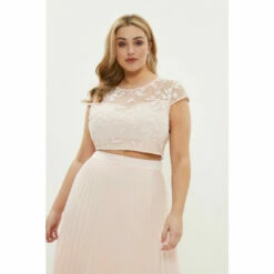 Coast Plus Size Embroidered Cap Sleeve Top For Female