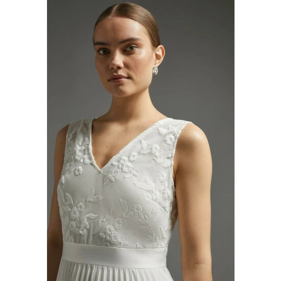 Coast V Neck Embroidered Maxi Dress For Female - Image 5