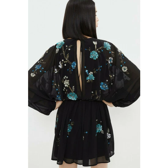 Coast Mini Batwing Dress With Embellishment For Female - Image 3