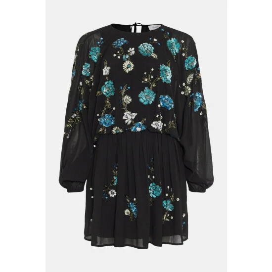 Coast Mini Batwing Dress With Embellishment For Female - Image 4