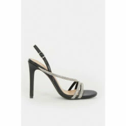 Coast Crystal Cross Over Strap Sandal For Female