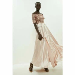 Coast Sequin Bardot Top For Female