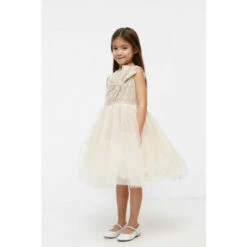Coast Girls Sequin Bow Tulle Skirt Dress For Female