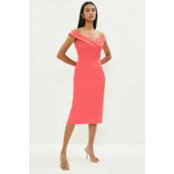 Coast Premium Italian Fabric Bardot Cross Front Pen For Female