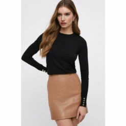 Coast Viscose Blend Knitted Crew Neck Jumper For Female