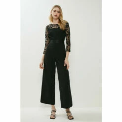 Coast Embroidered Top Wide Leg Jumpsuit For Female