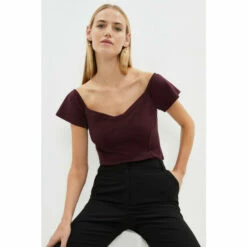 Coast Bardot Detail Ponte Top For Female
