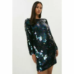 Coast Premium Sequin V Neck Midi Dress For Female