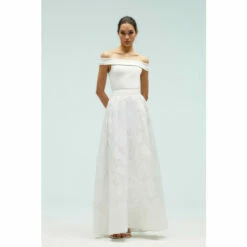 Coast Clipped Organza Jacquard Layering Skirt For Female