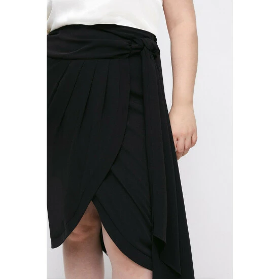 Coast Plus Size Wrap Drape Midi Skirt For Female - Image 2