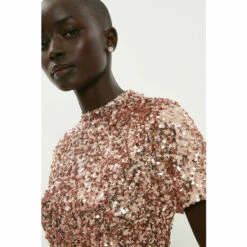 Coast Sequin High Neck Bodysuit For Female