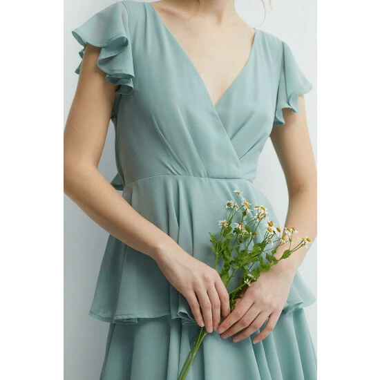 Coast Tiered Skirt Bridesmaids Maxi Dress For Female - Image 2