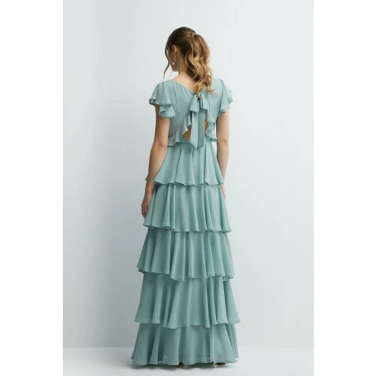 Coast Tiered Skirt Bridesmaids Maxi Dress For Female - Image 3