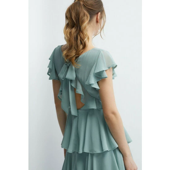 Coast Tiered Skirt Bridesmaids Maxi Dress For Female - Image 5