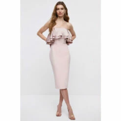 Coast Premium Ruffle Bandeau Dress For Female