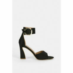 Coast Buckle Flared Heel Sandal For Female