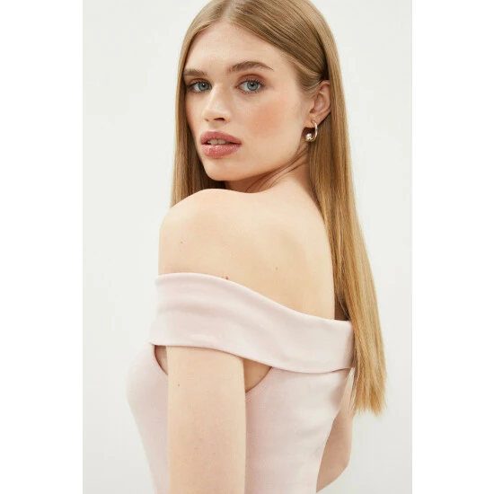 Coast Fold Over Bardot Ponte Top For Female - Image 2