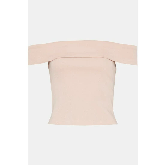 Coast Fold Over Bardot Ponte Top For Female - Image 4