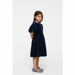 Coast Girls Velvet Puff Sleeve Dress For Female