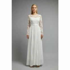 Coast Embroidered Long Sleeve Maxi Dress For Female