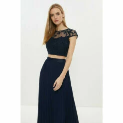 Coast Embroidered Cap Sleeve Top For Female