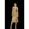 Coast All Over Sequin Fringe Hem Midi Dress For Female