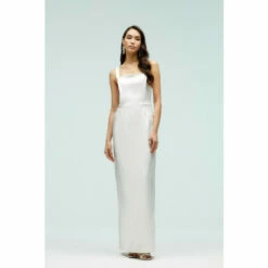 Coast Bow Detail Cross Strap Column Maxi Dress For Female