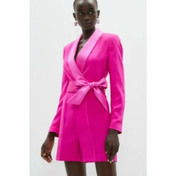 Coast Blazer Wrap Playsuit With Belt For Female