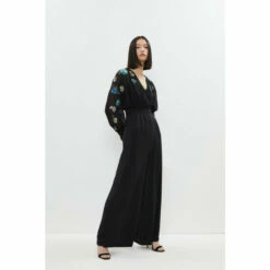 Coast Jumpsuit With Blouson Sleeve & Embellishment For Female